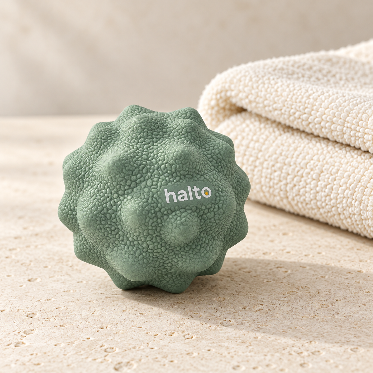 HALTO Massageball in Sage mit Noppen
